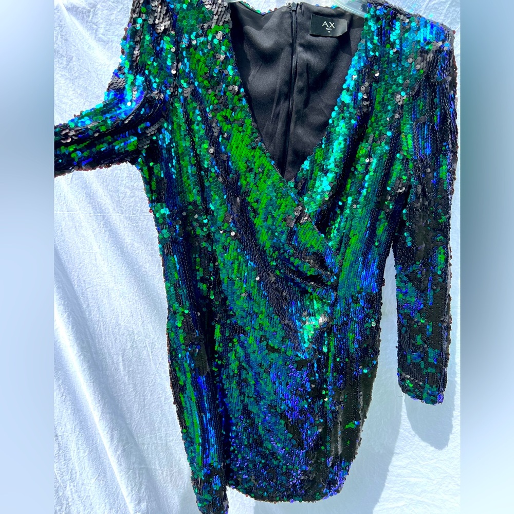 Long sleeve sequin dress size 14